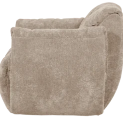 Baggy draaifauteuil 3d chenille zand