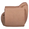 Baggy draaifauteuil geweven chenille oud roze