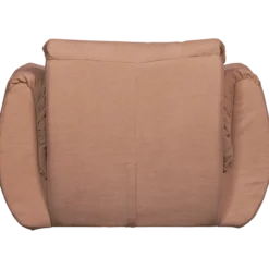 Baggy draaifauteuil geweven chenille oud roze