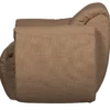 Baggy draaifauteuil geweven chenille bruin