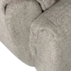 Baggy draaifauteuil geweven stof naturel melange