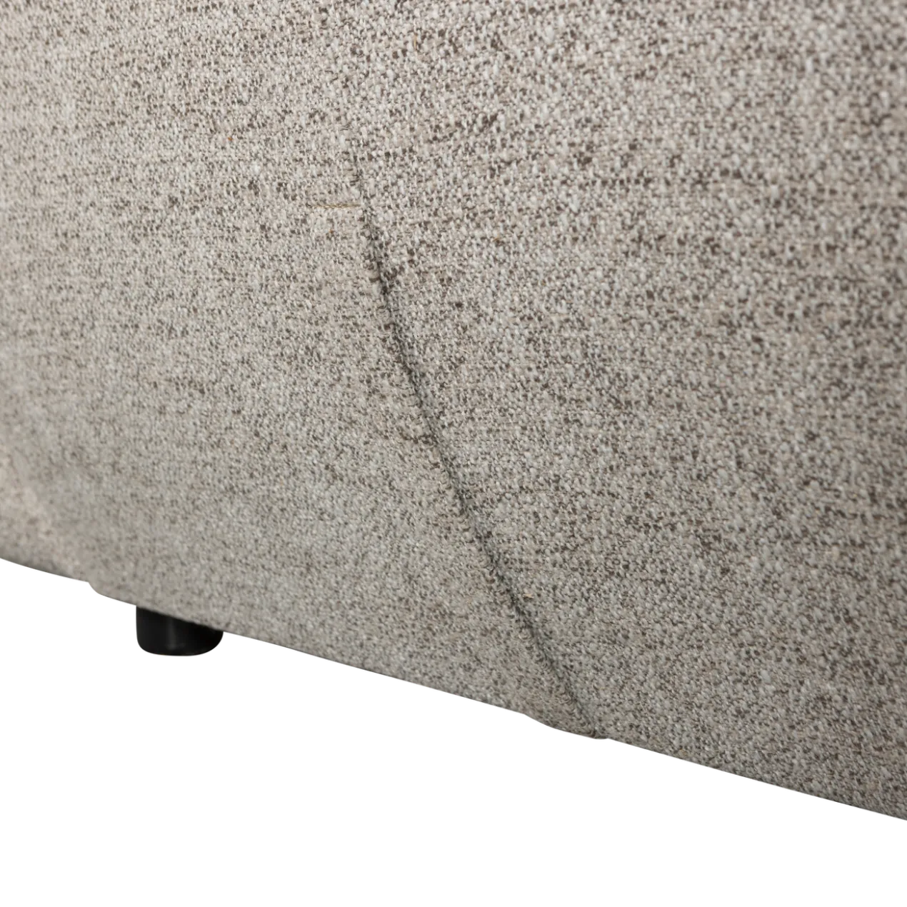 Baggy draaifauteuil geweven stof naturel melange
