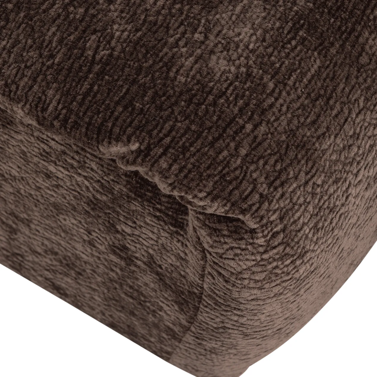 Baggy hocker 3d chenille donkerbruin