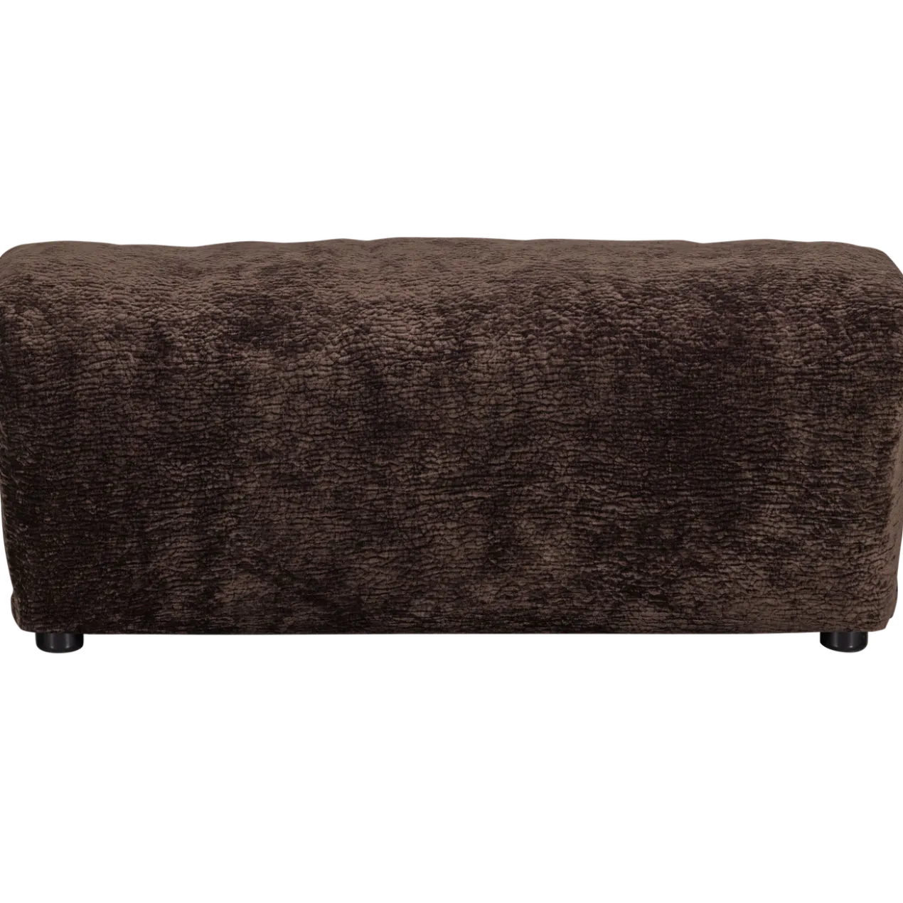 Baggy hocker 3d chenille donkerbruin