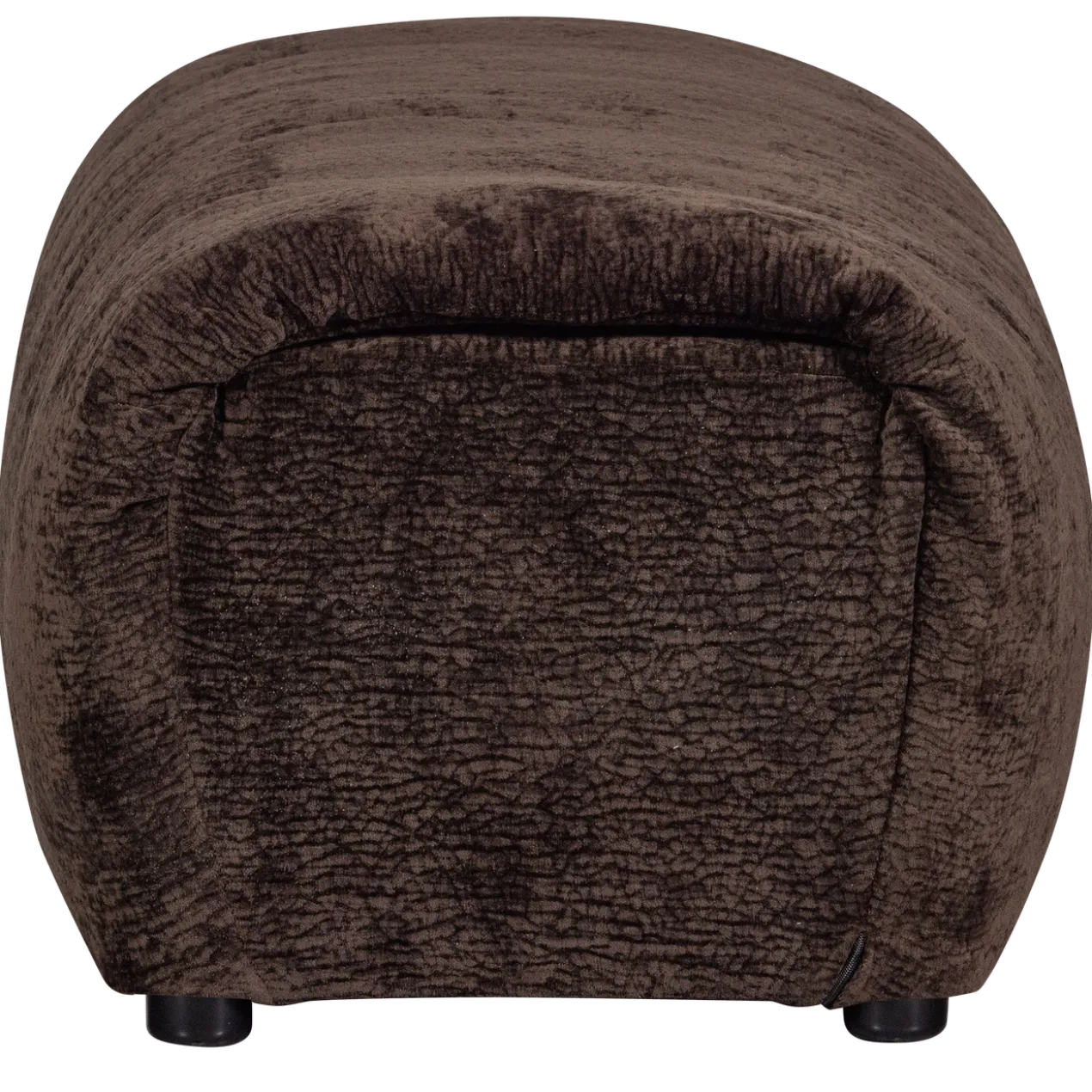 Baggy hocker 3d chenille donkerbruin