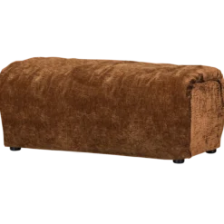 Baggy hocker 3d chenille middenbruin