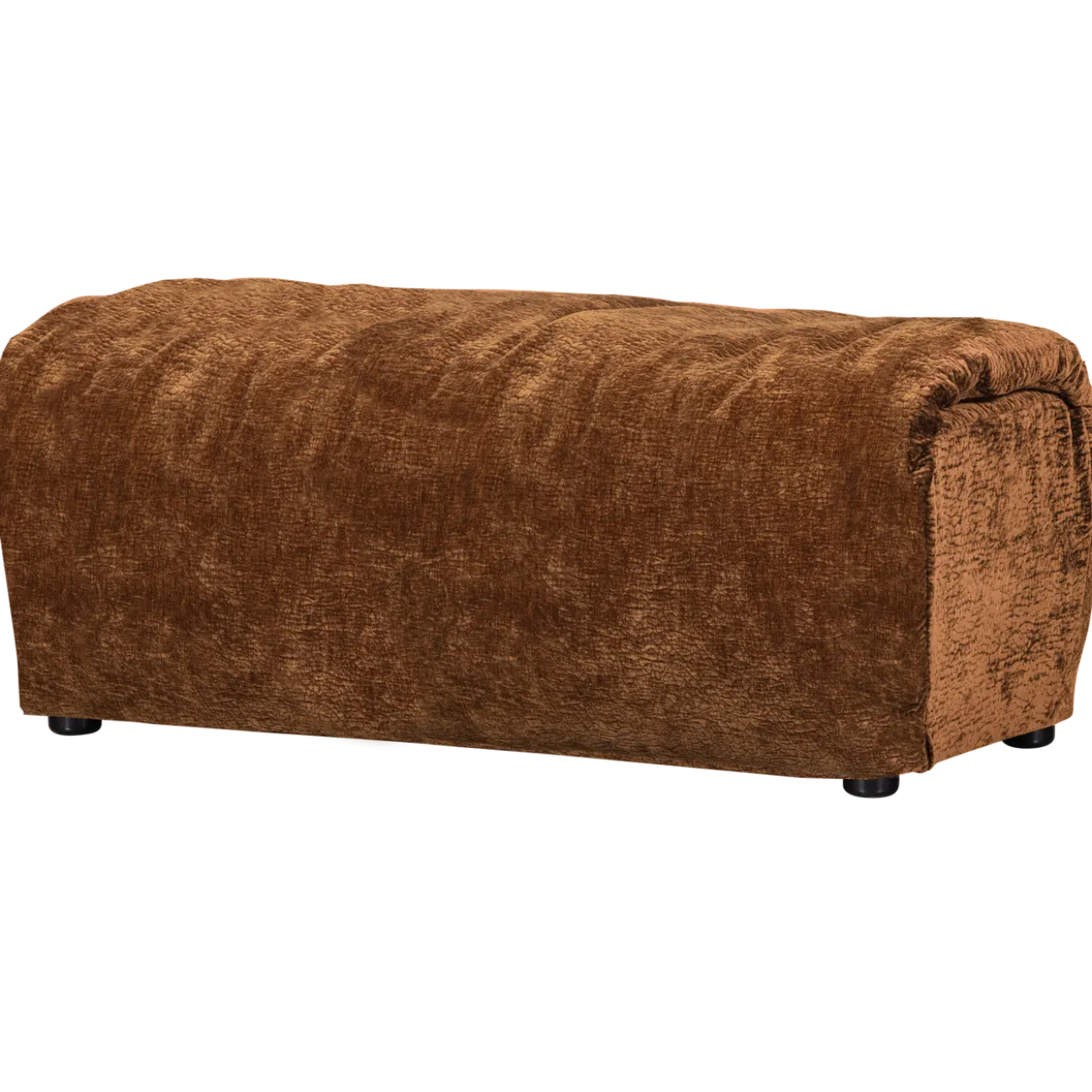 Baggy hocker 3d chenille middenbruin