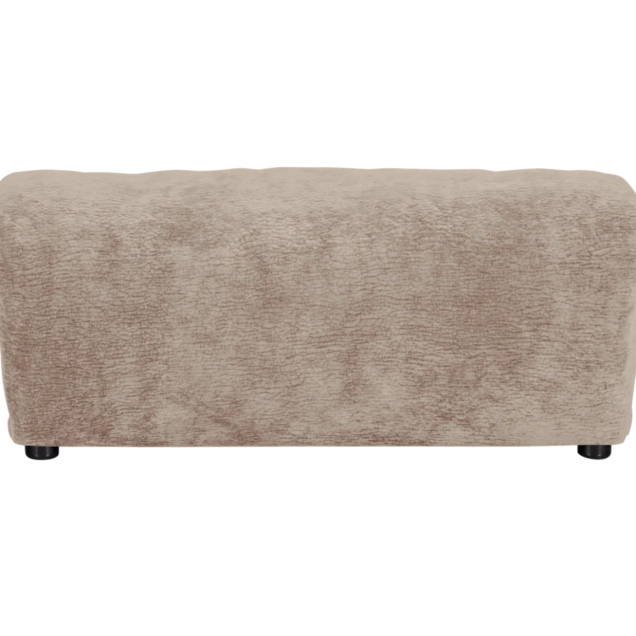 Baggy hocker 3d chenille zand