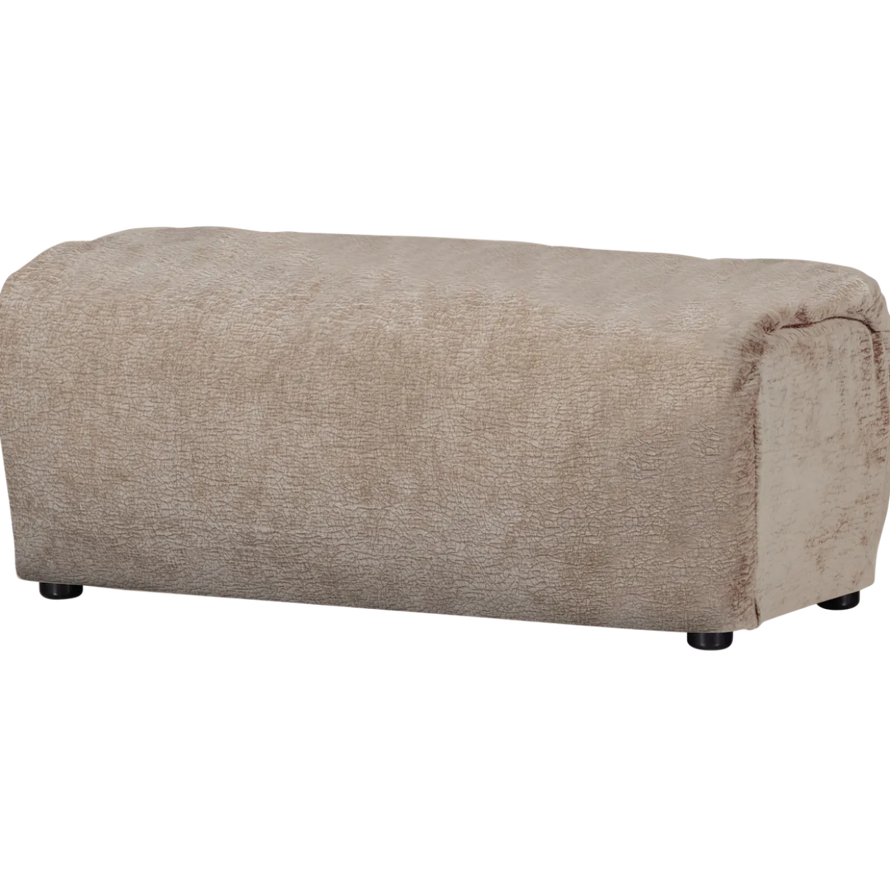 Baggy hocker 3d chenille zand