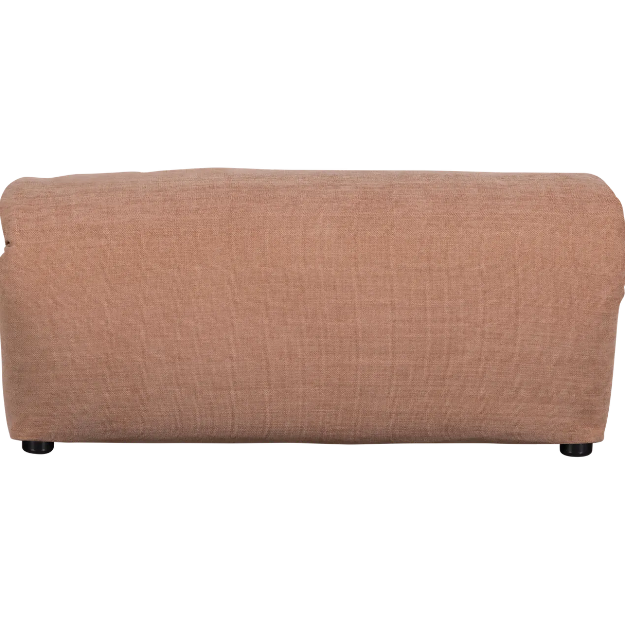 Baggy hocker geweven chenille oud roze