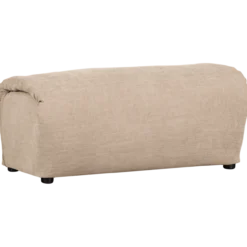 Baggy hocker geweven chenille zand