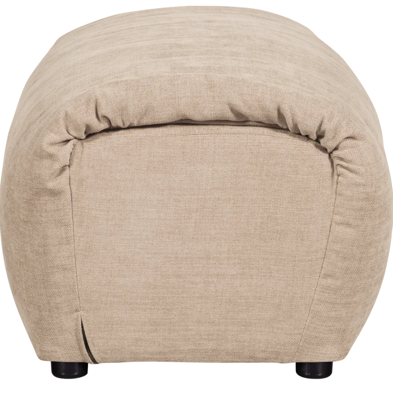 Baggy hocker geweven chenille zand