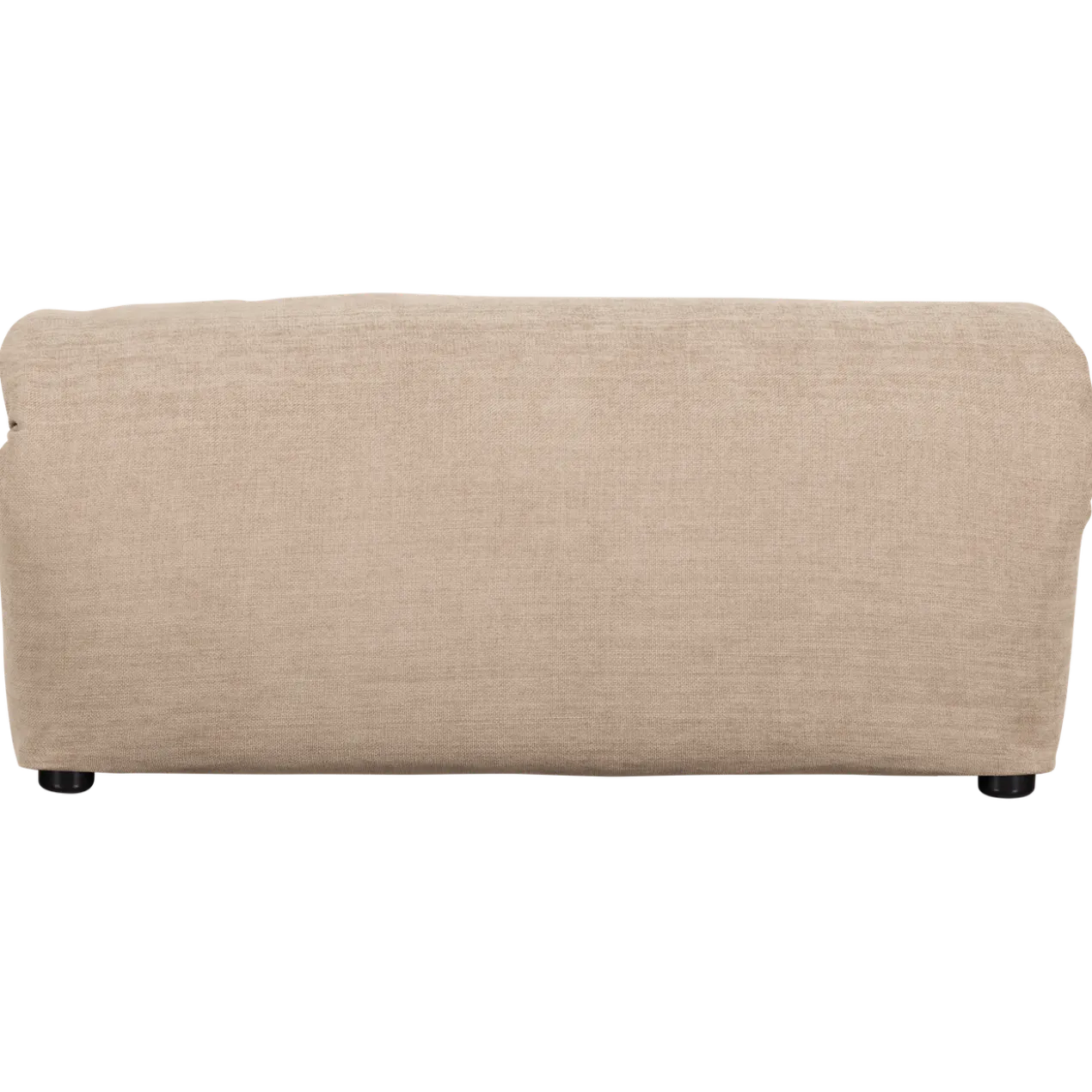 Baggy hocker geweven chenille zand
