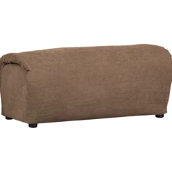 Baggy hocker geweven chenille bruin