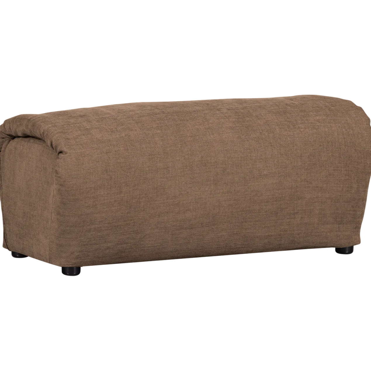 Baggy hocker geweven chenille bruin