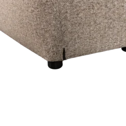 Baggy hocker geweven stof bruin melange