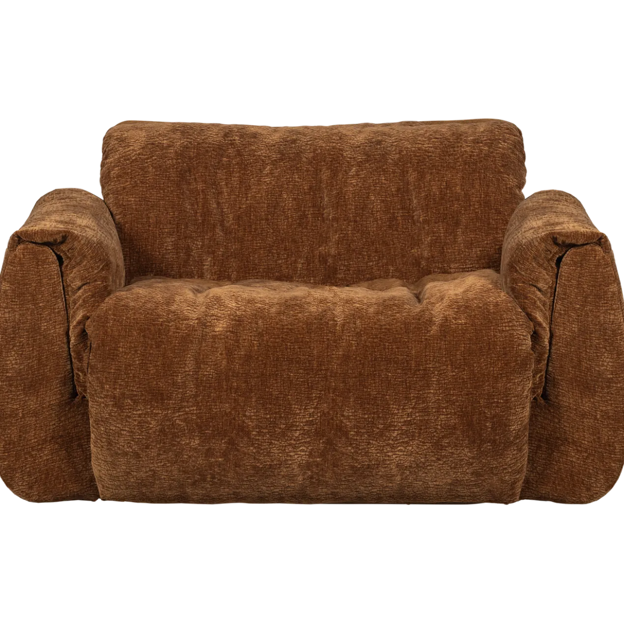 Baggy loveseat 3d chenille middenbruin
