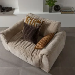 Baggy loveseat 3d chenille zand