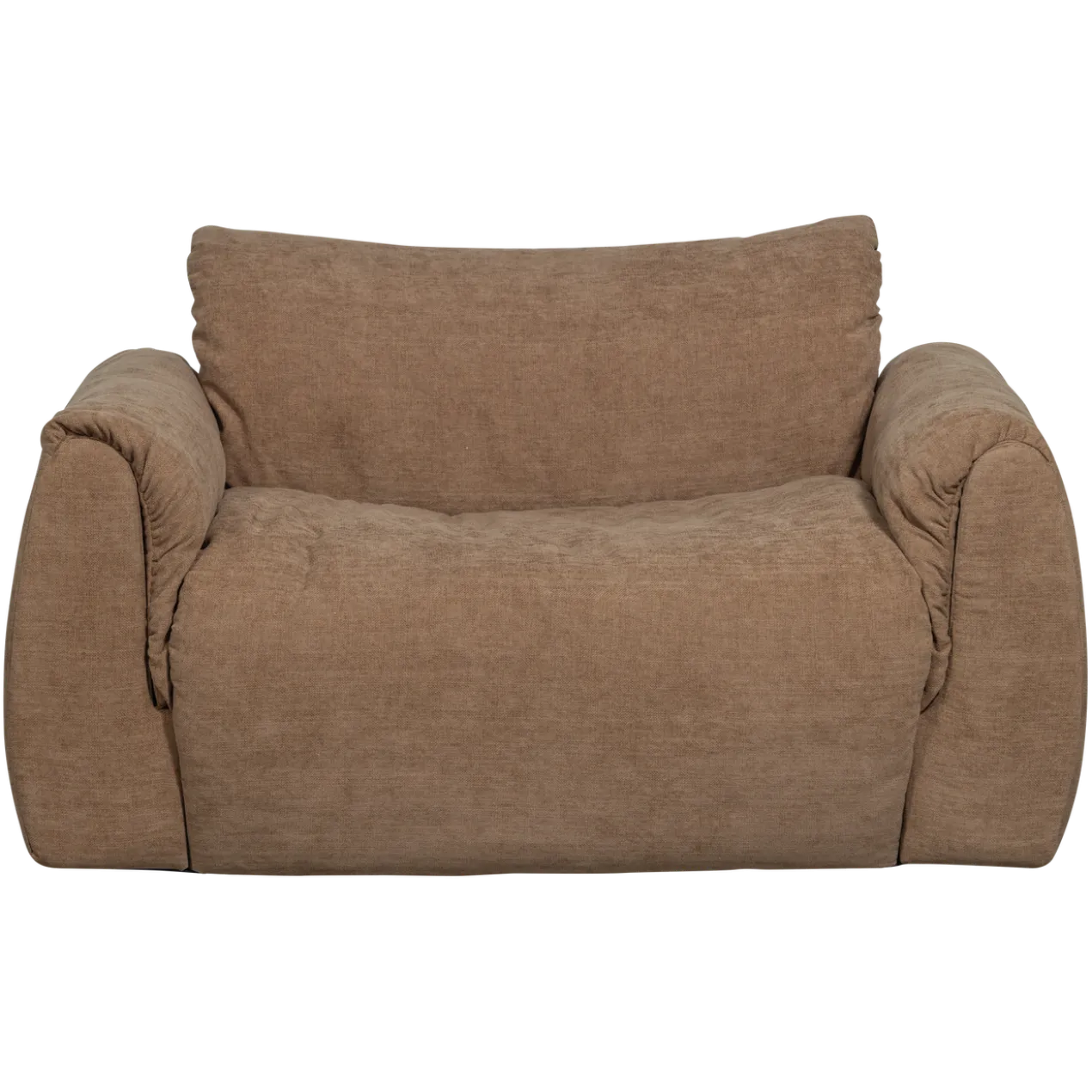 Baggy loveseat geweven chenille bruin