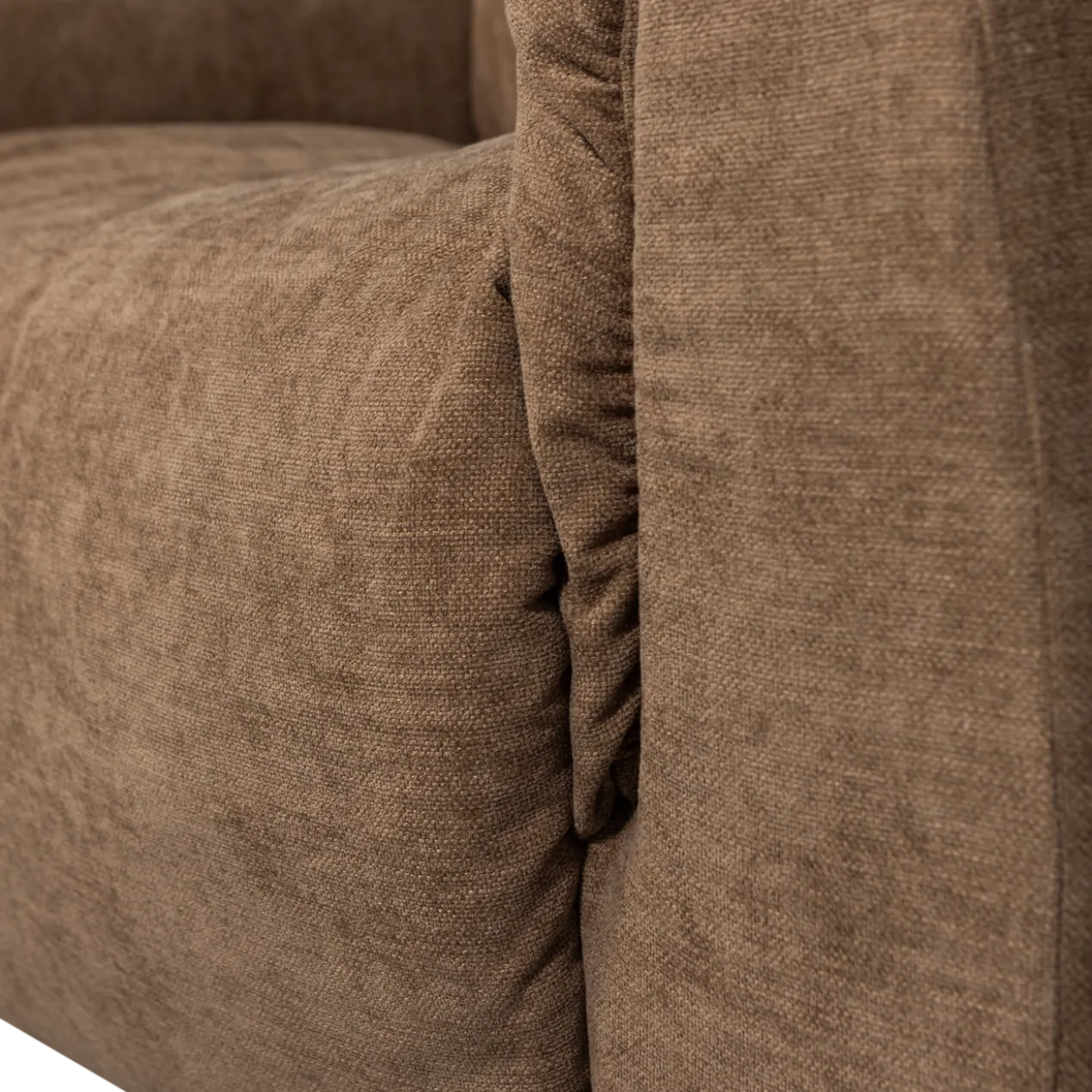 Baggy loveseat geweven chenille bruin