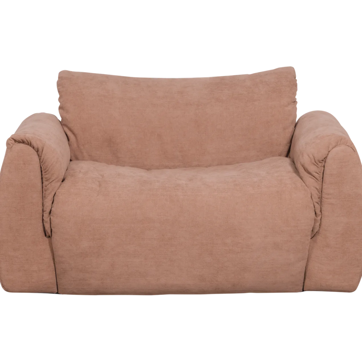 Baggy loveseat geweven chenille oud roze