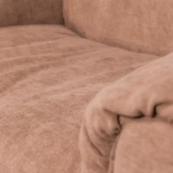 Baggy loveseat geweven chenille oud roze