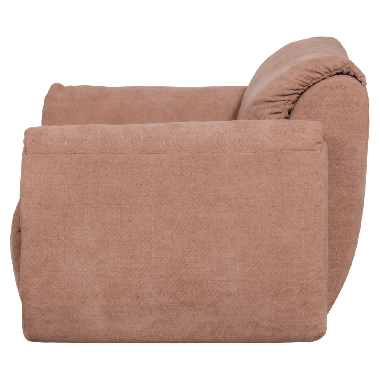 Baggy loveseat geweven chenille oud roze