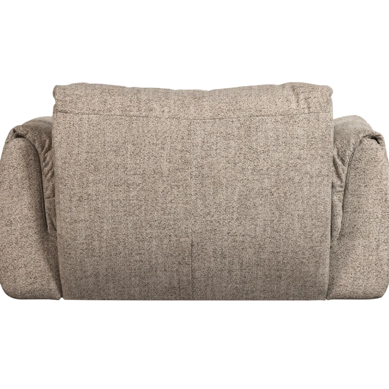 Baggy loveseat geweven stof bruin melange