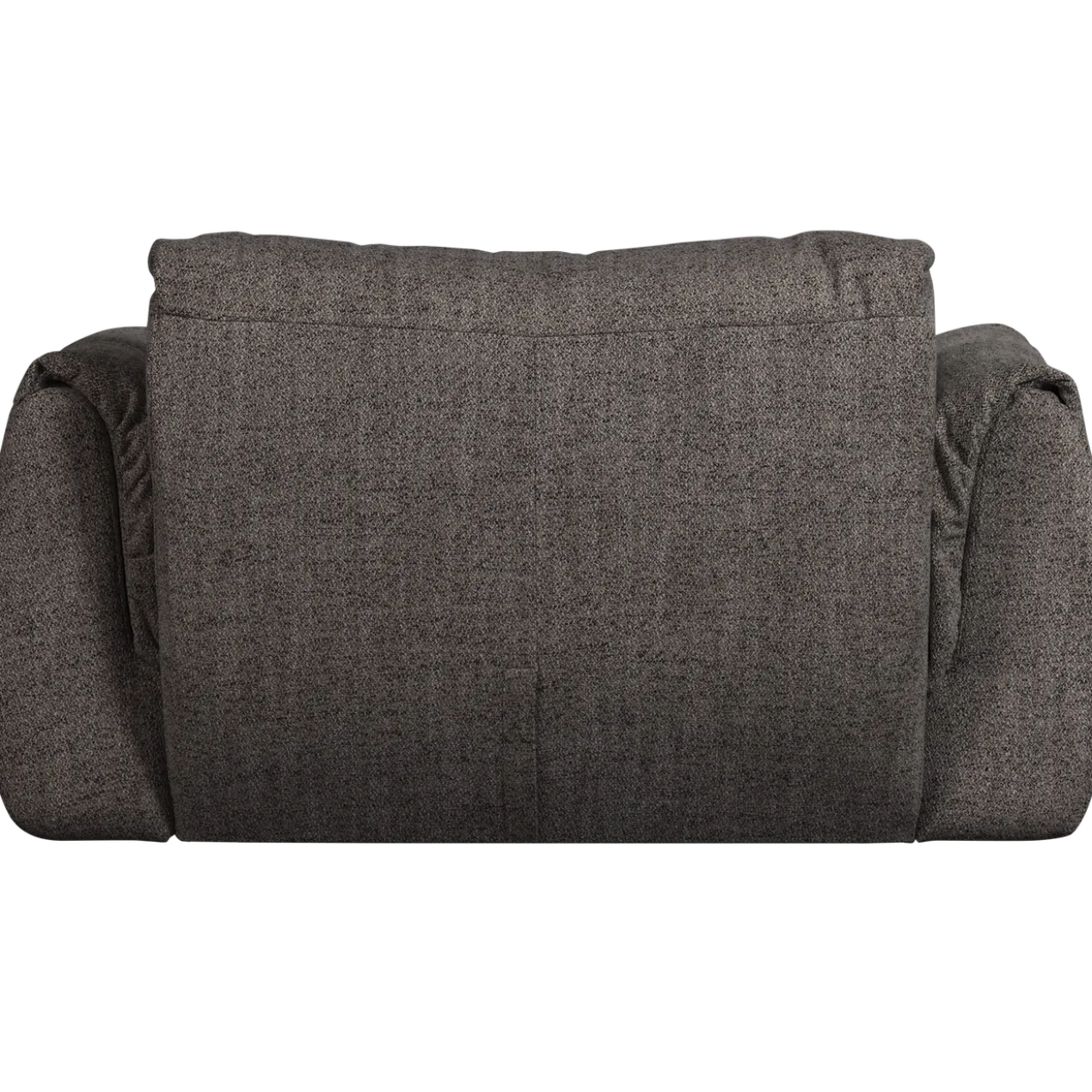 Baggy loveseat geweven stof warmgrijs melange