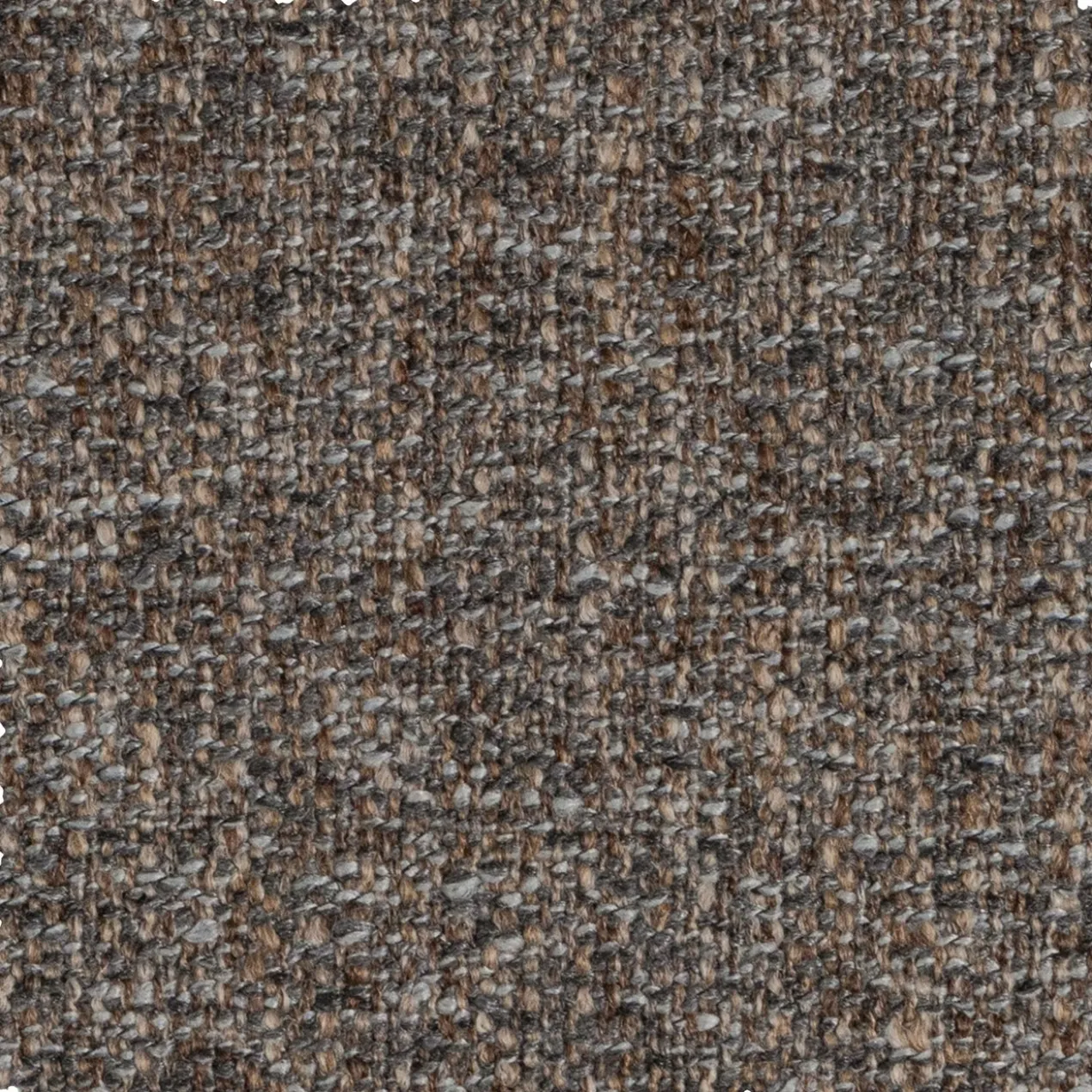Baggy loveseat geweven stof warmgrijs melange