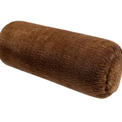 Baggy rolkussen 50xo23 cm 3d chenille middenbruin
