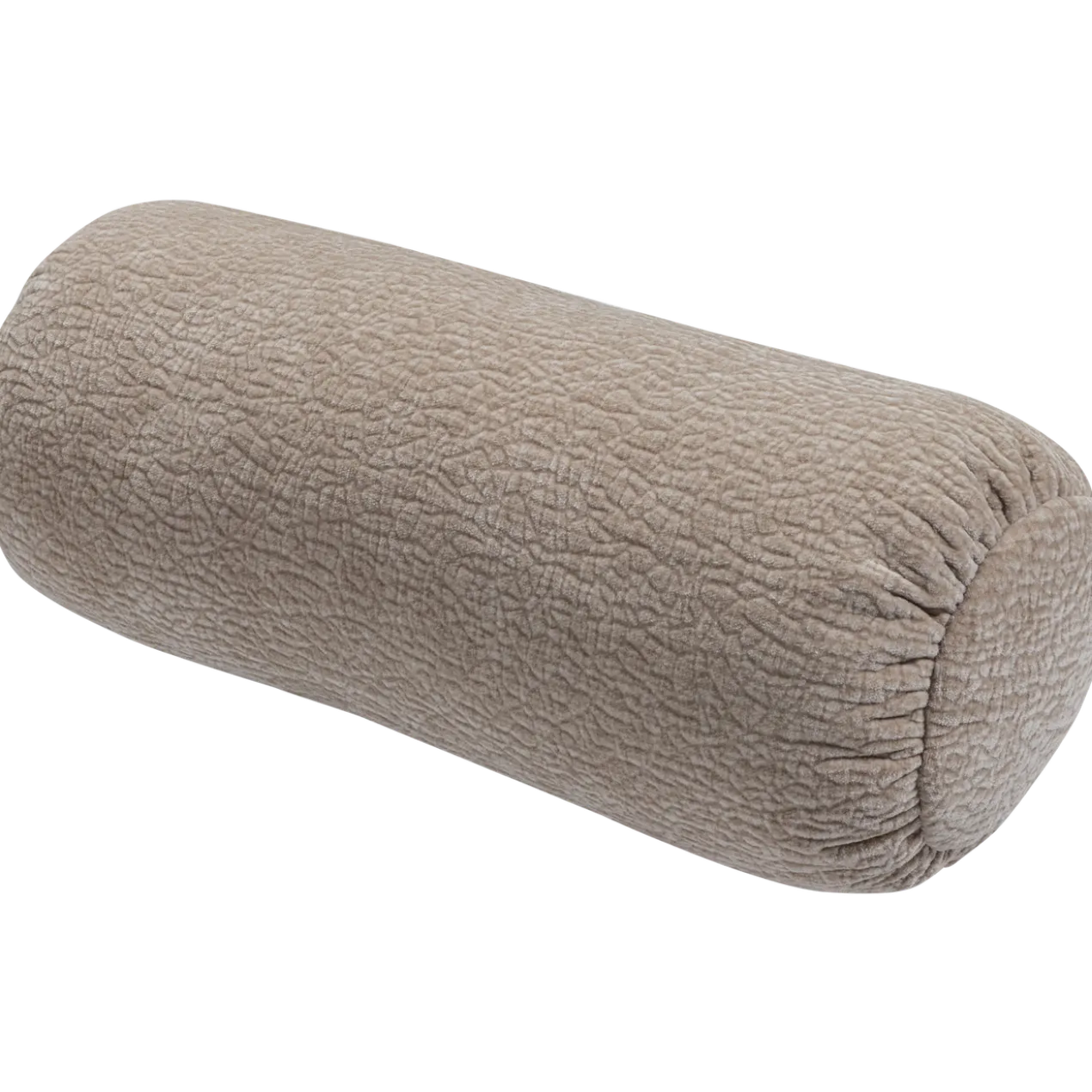 Baggy rolkussen 50xo23 cm 3d chenille zand