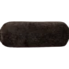 Baggy rolkussen 50xo23 cm 3d chenille donkerbruin