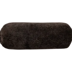 Baggy rolkussen 50xo23 cm 3d chenille donkerbruin