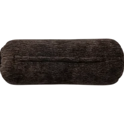 Baggy rolkussen 50xo23 cm 3d chenille donkerbruin