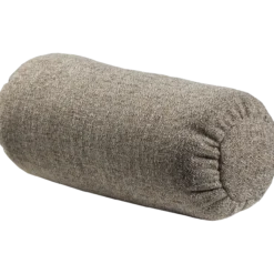 Baggy rolkussen 50xo23 cm geweven stof bruin melange