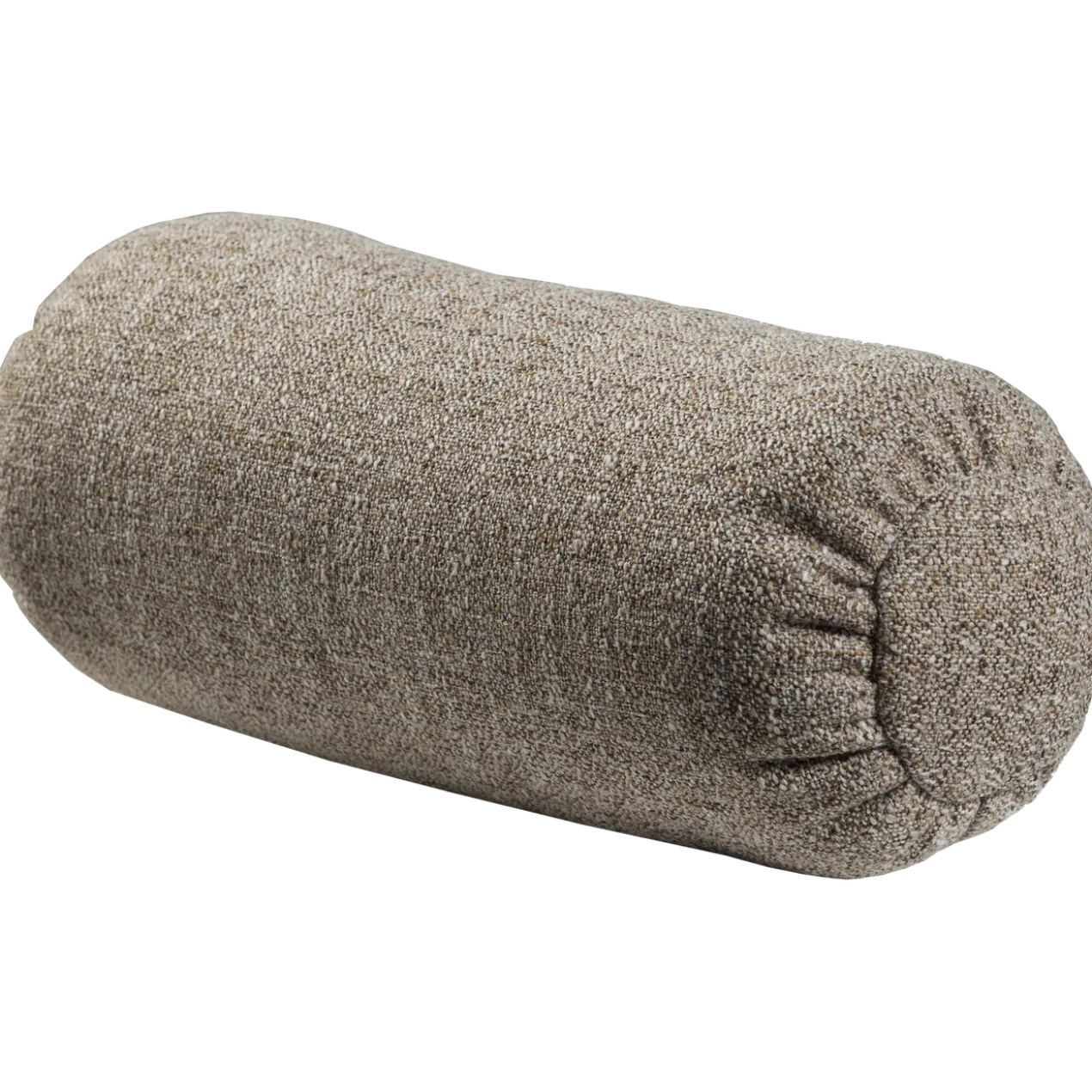 Baggy rolkussen 50xo23 cm geweven stof bruin melange