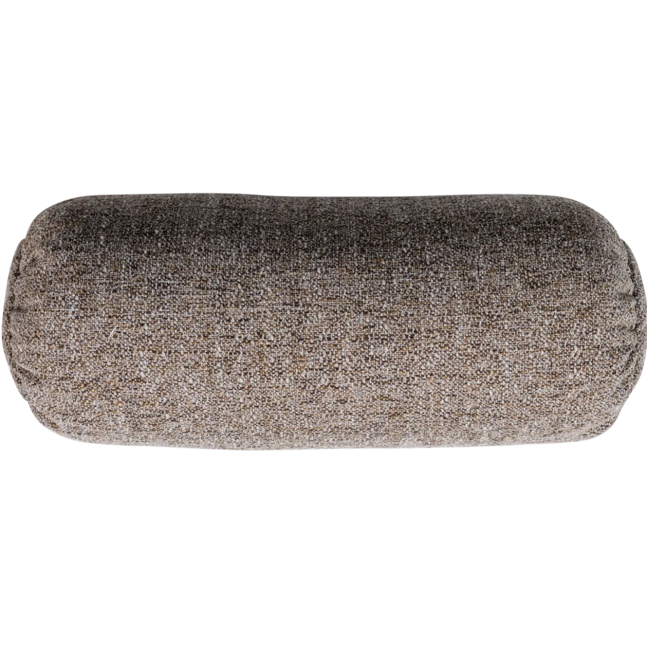 Baggy rolkussen 50xo23 cm geweven stof bruin melange