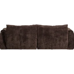 Baggy 2-zits bank 3d chenille donkerbruin