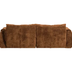 Baggy 2-zits bank 3d chenille middenbruin