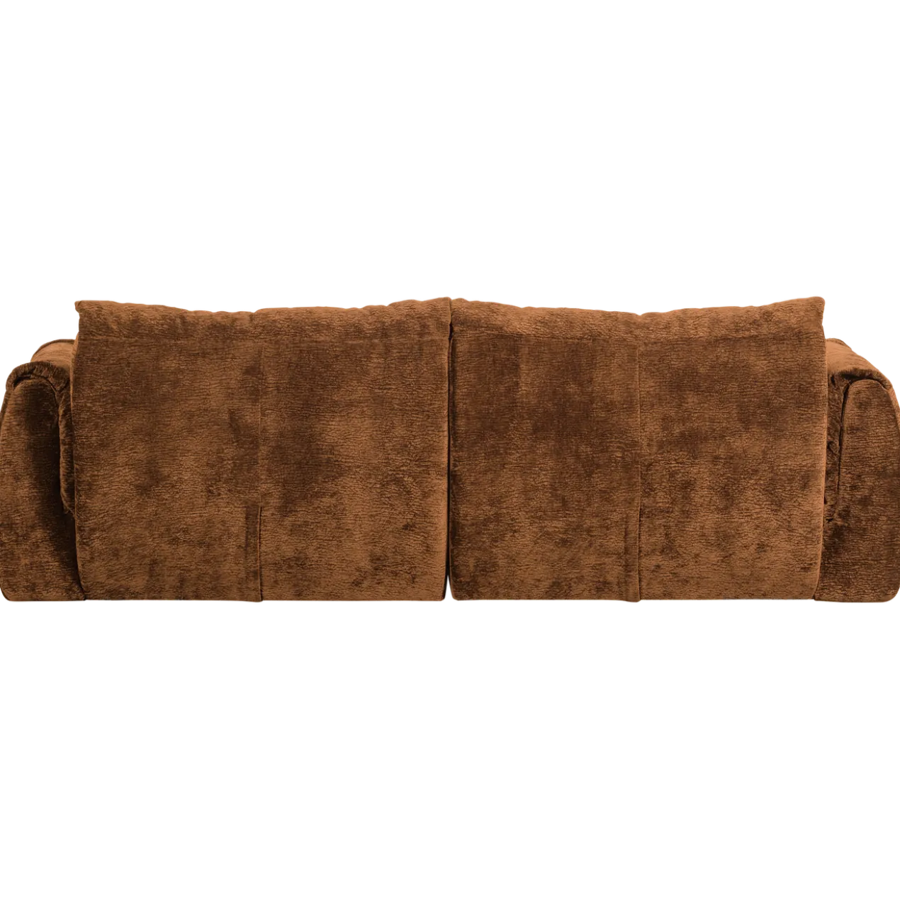 Baggy 2-zits bank 3d chenille middenbruin