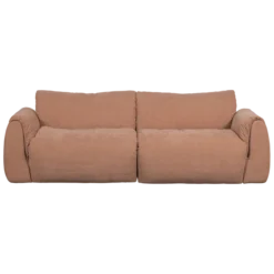 Baggy 2-zits bank geweven chenille oud roze