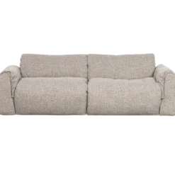 Baggy 2-zits bank geweven stof naturel melange