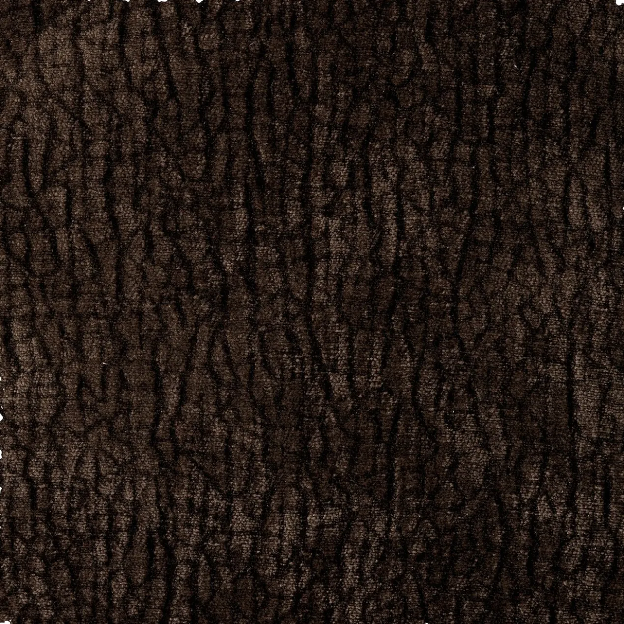 Baggy 1-zits element 3d chenille donkerbruin