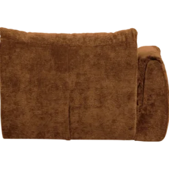 Baggy 1-zits element met arm links 3d chenille middenbruin