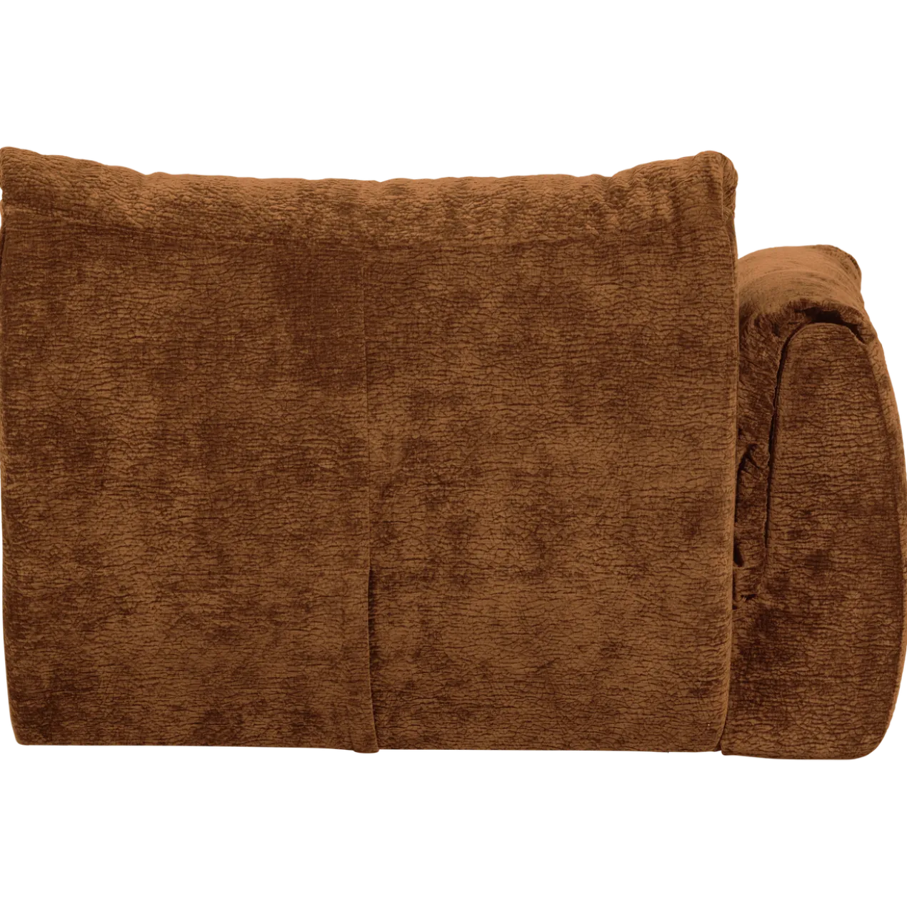 Baggy 1-zits element met arm links 3d chenille middenbruin