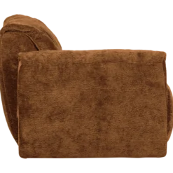 Baggy 1-zits element met arm links 3d chenille middenbruin