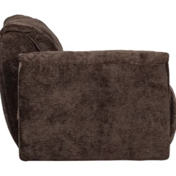Baggy 1-zits element met arm links 3d chenille donkerbruin