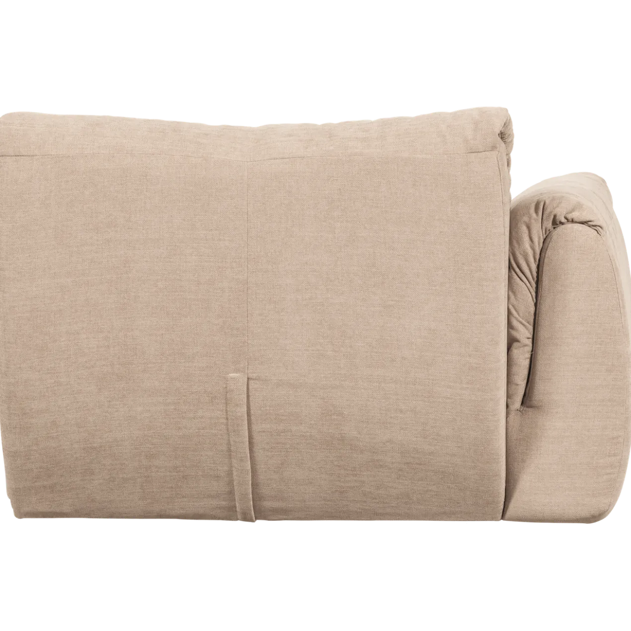 Baggy 1-zits element met arm links geweven chenille zand