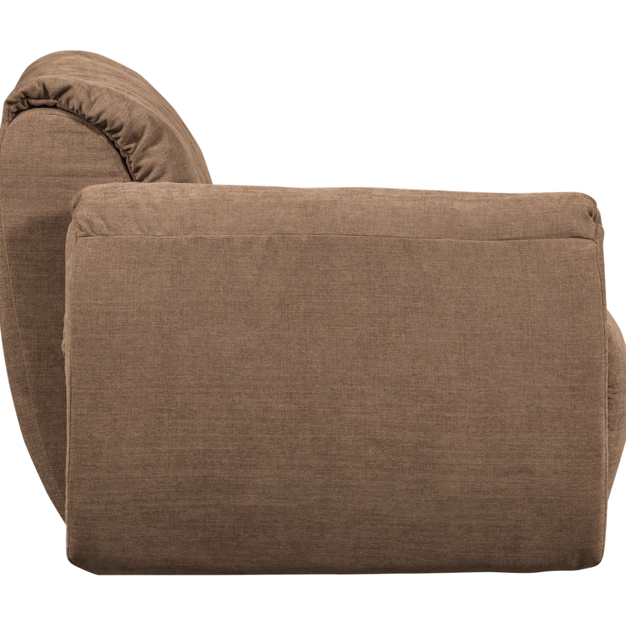 Baggy 1-zits element met arm links geweven chenille bruin